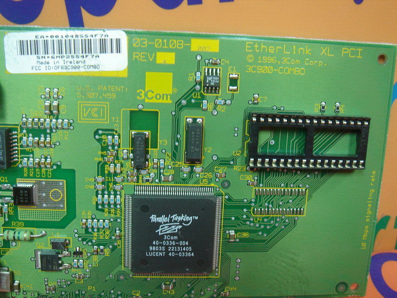 3COM 3C900-COMBO / 03-0108-002 REV A / ETHERLINK XL PCI - PLC DCS